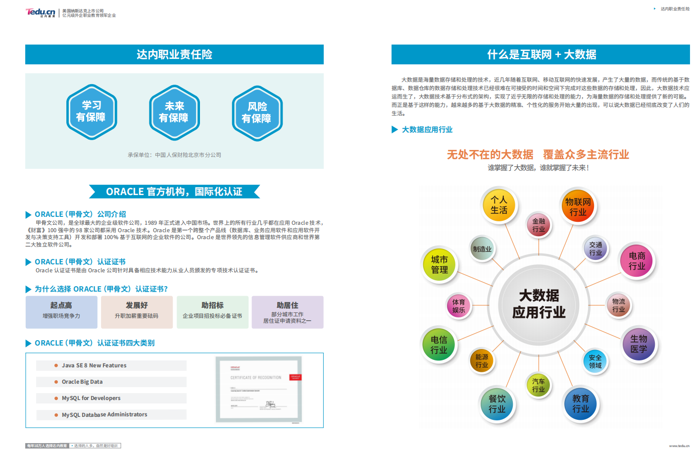 JAVA大数据 2020招生简章2